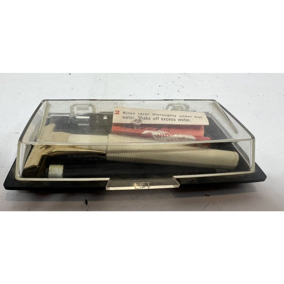 Vintage Schick Everysharp‎ Safety Razor gold tone injector blades - Picture 1 of 6